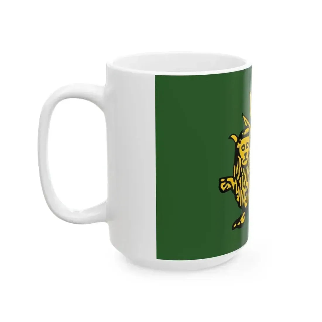 Fictional flag of the Mughal Empire 2 (Afghanistan) White Coffee Mug - Go Mug Yourself