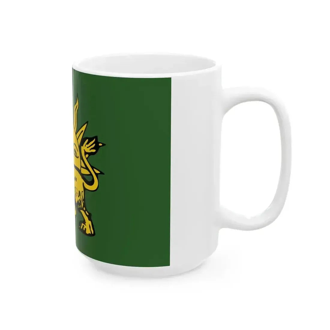 Fictional flag of the Mughal Empire 2 (Afghanistan) White Coffee Mug - Go Mug Yourself