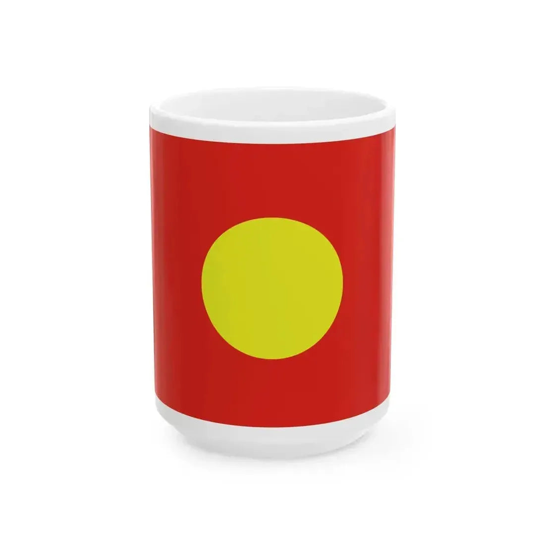 Fictitious Flag of Tibet-before 1912 (China) White Coffee Mug 15oz - Go Mug Yourself