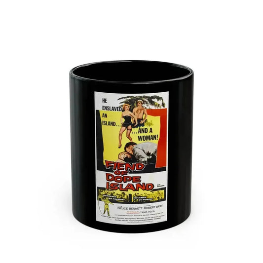 FIEND OF DOPE ISLAND 1960 Movie Poster - Black Coffee Mug 11oz - Go Mug Yourself