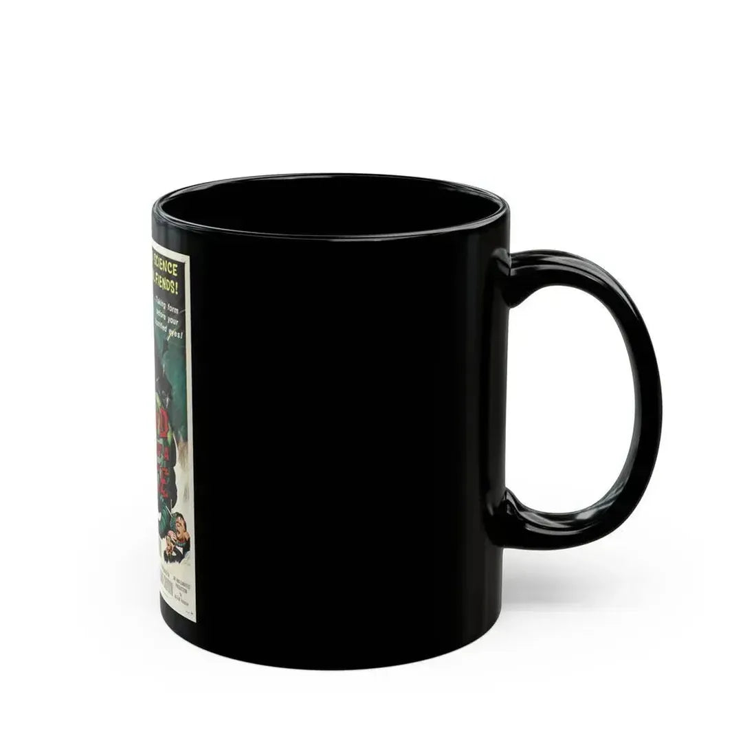 FIEND WITHOUT A FACE 1958 Movie Poster - Black Coffee Mug - Go Mug Yourself