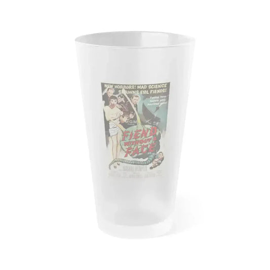 FIEND WITHOUT A FACE 1958 Movie Poster - Frosted Pint Glass 16oz 16oz Frosted - Go Mug Yourself