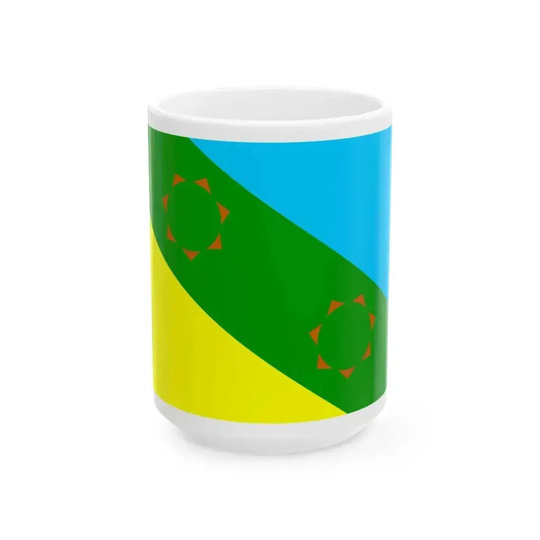 FIF flag (Iraq) White Coffee Mug 15oz - Go Mug Yourself