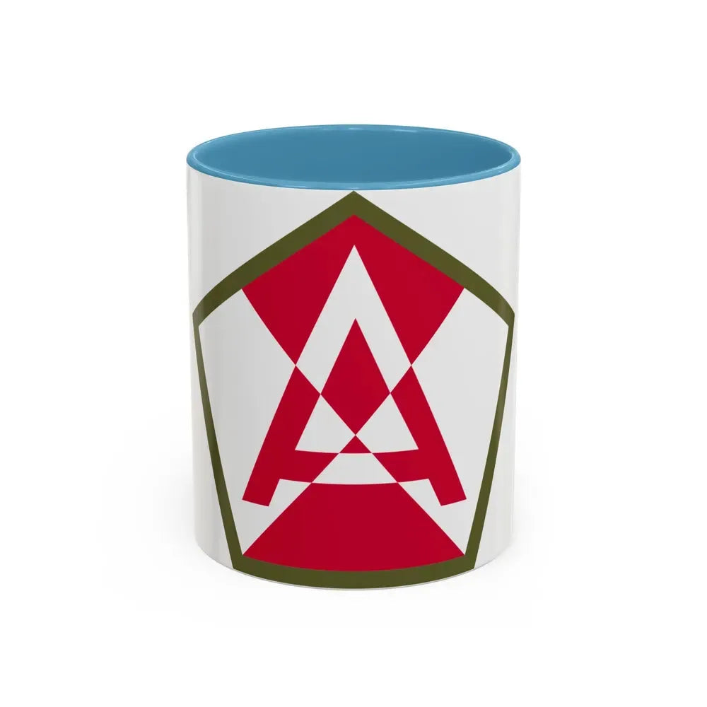 Fifteenth United States (U.S. Army) Accent Coffee Mug 11oz Light Blue - Go Mug Yourself