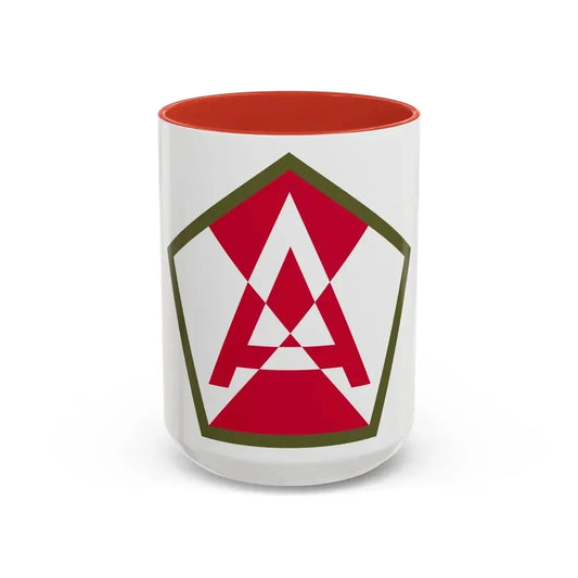 Fifteenth United States (U.S. Army) Accent Coffee Mug 15oz Red - Go Mug Yourself