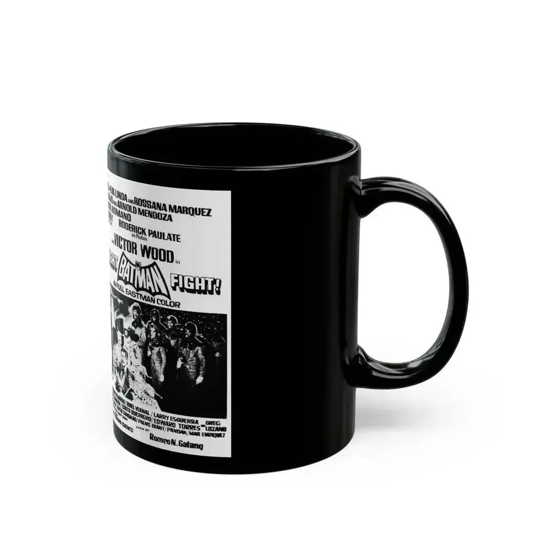 FIGHT BATMAN FIGHT (2) 1973 Movie Poster - Black Coffee Mug - Go Mug Yourself
