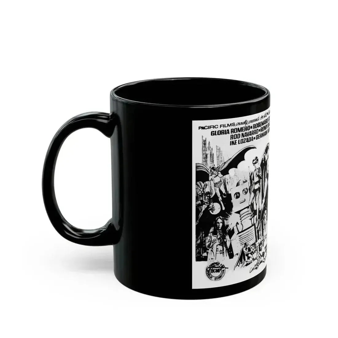 FIGHT BATMAN FIGHT (2) 1973 Movie Poster - Black Coffee Mug - Go Mug Yourself