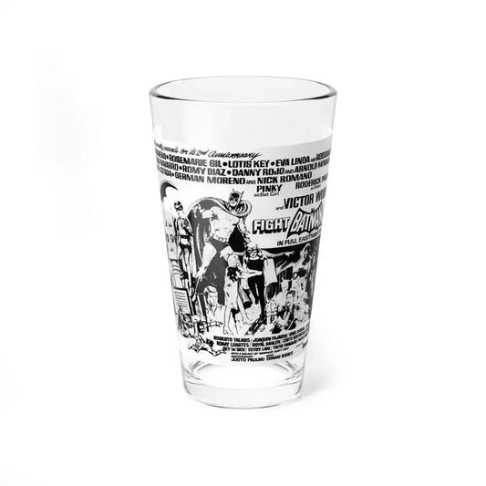 FIGHT BATMAN FIGHT (2) 1973 Movie Poster - Pint Glass 16oz 16oz - Go Mug Yourself