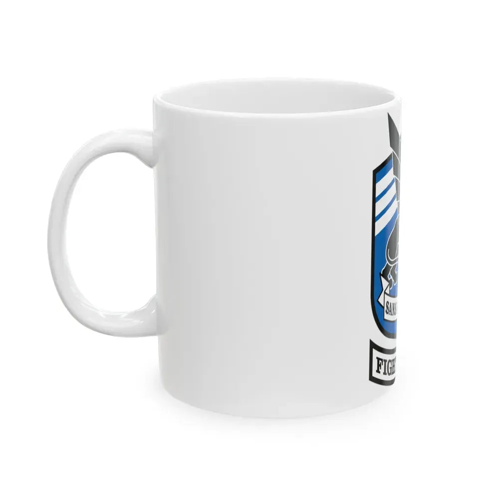 Fighting 143 sans reproache (U.S. Navy) White Coffee Mug - Go Mug Yourself