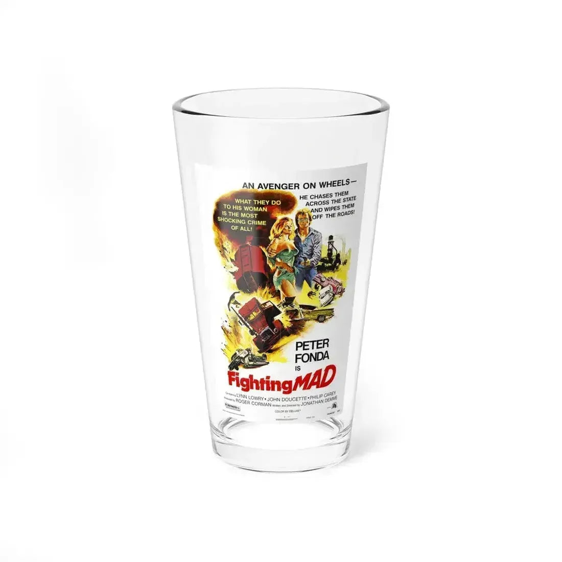 FIGHTING MAD 1978 Movie Poster - Pint Glass 16oz 16oz - Go Mug Yourself