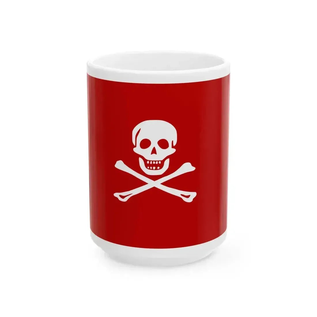 Filibusters Jolly Roger (Belgium) White Coffee Mug 15oz - Go Mug Yourself