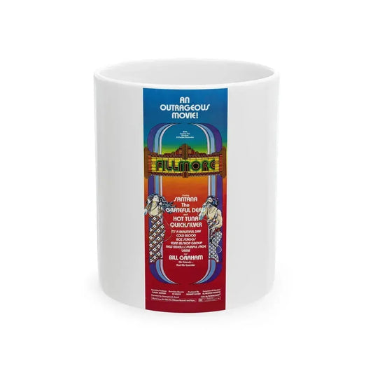 fillmore movie insert poster (twentieth century fox, 1972) (Music Poster) White Coffee Mug 11oz - Go Mug Yourself