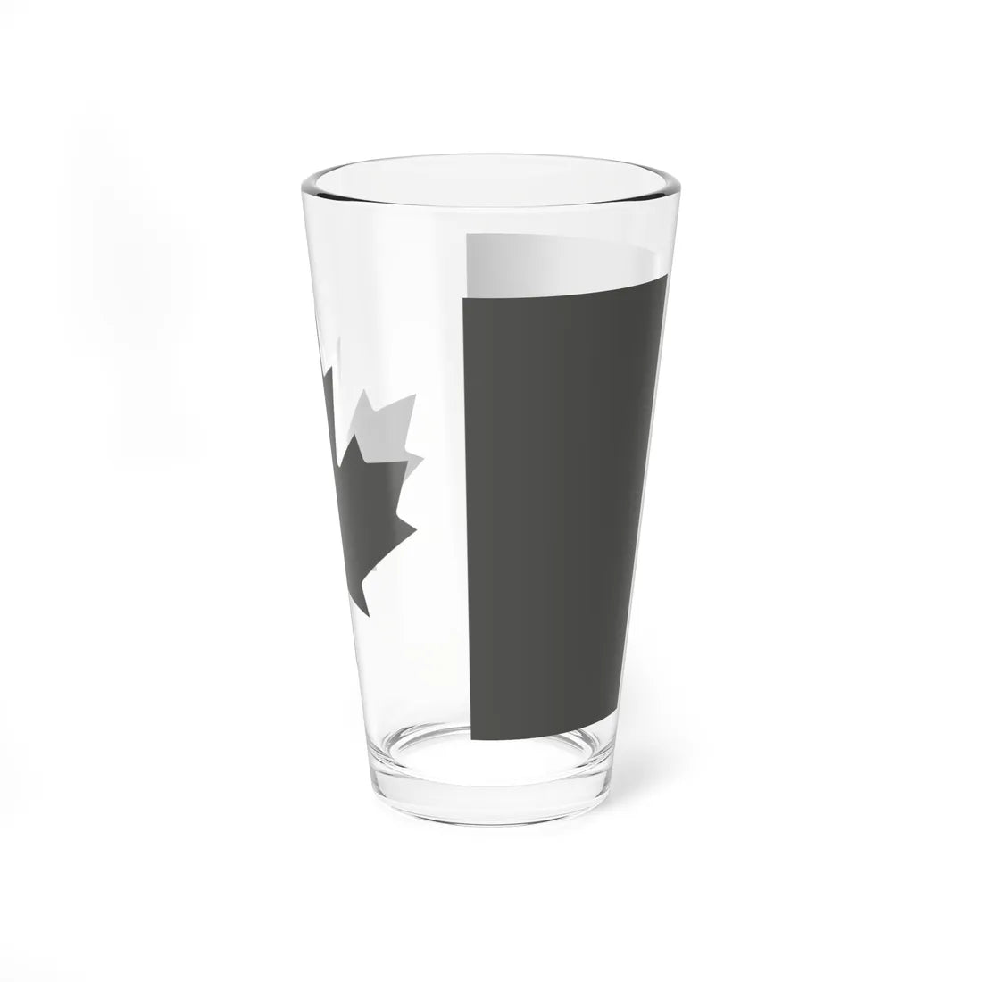 Fin Flash of Canada Low Visibility (Canada) Pint Glass 16oz - Go Mug Yourself