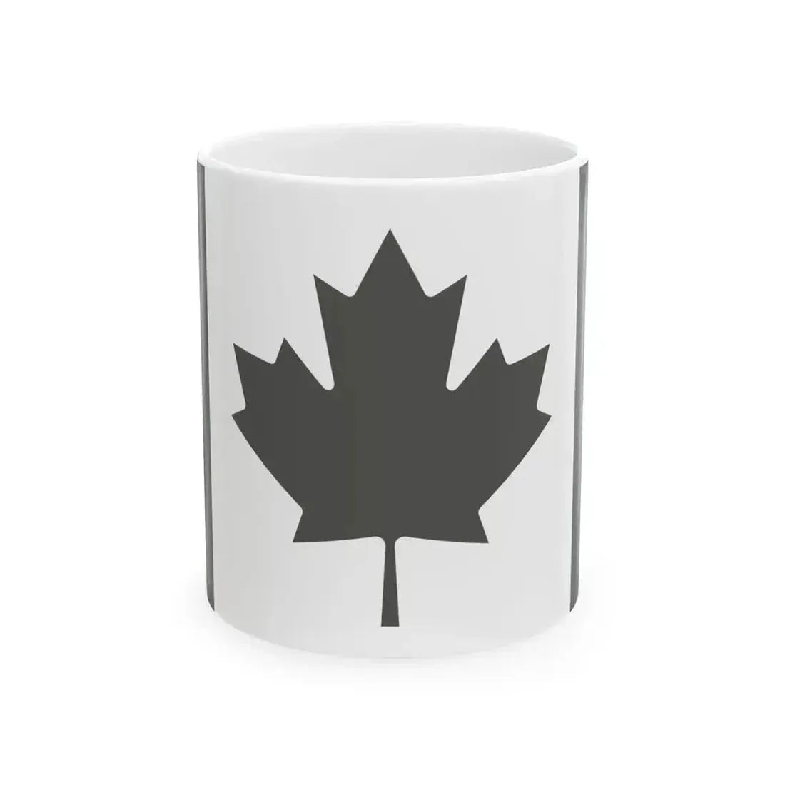 Fin Flash of Canada Low Visibility (Canada) White Coffee Mug 11oz - Go Mug Yourself