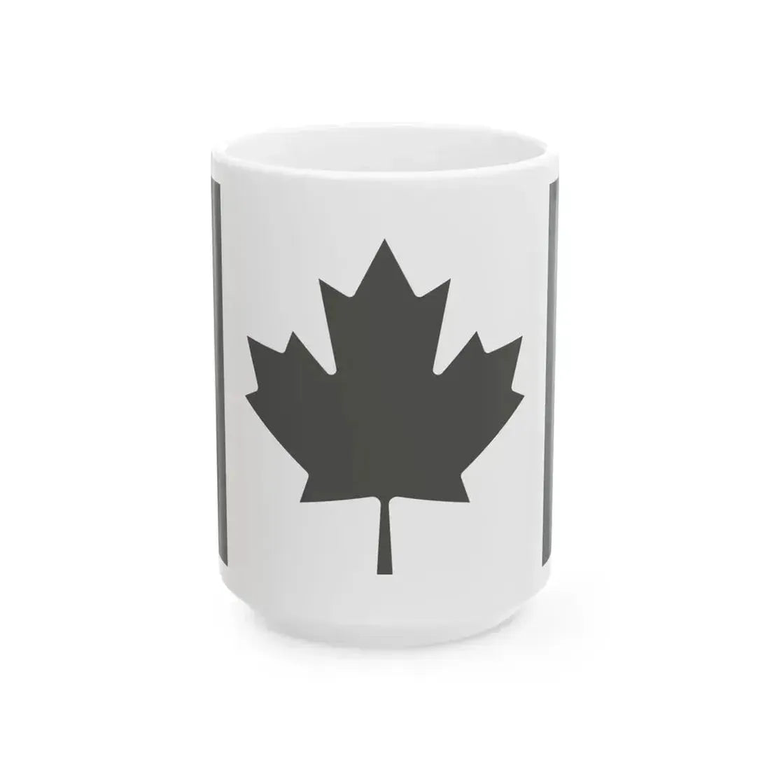 Fin Flash of Canada Low Visibility (Canada) White Coffee Mug 15oz - Go Mug Yourself