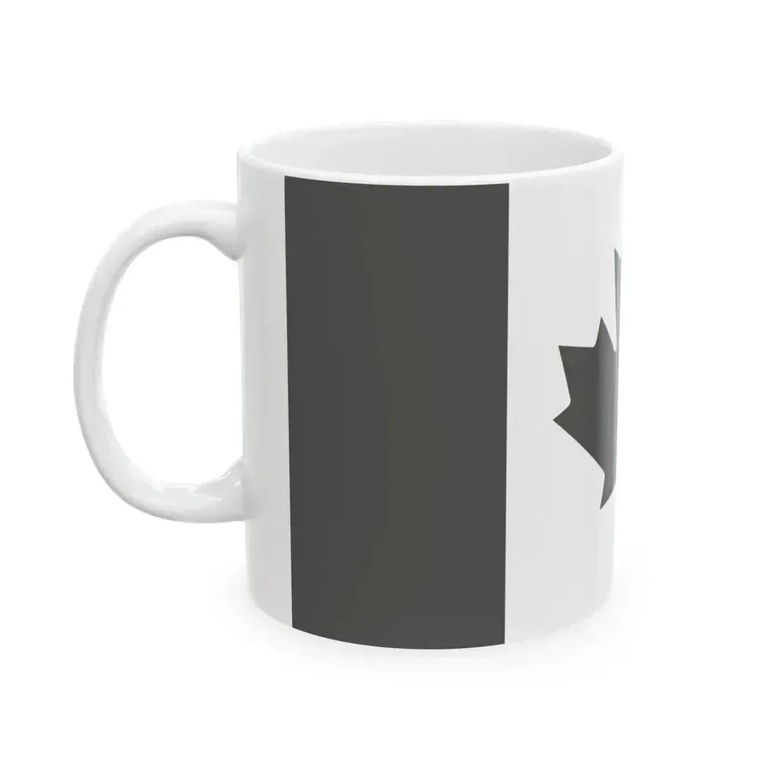 Fin Flash of Canada Low Visibility (Canada) White Coffee Mug - Go Mug Yourself