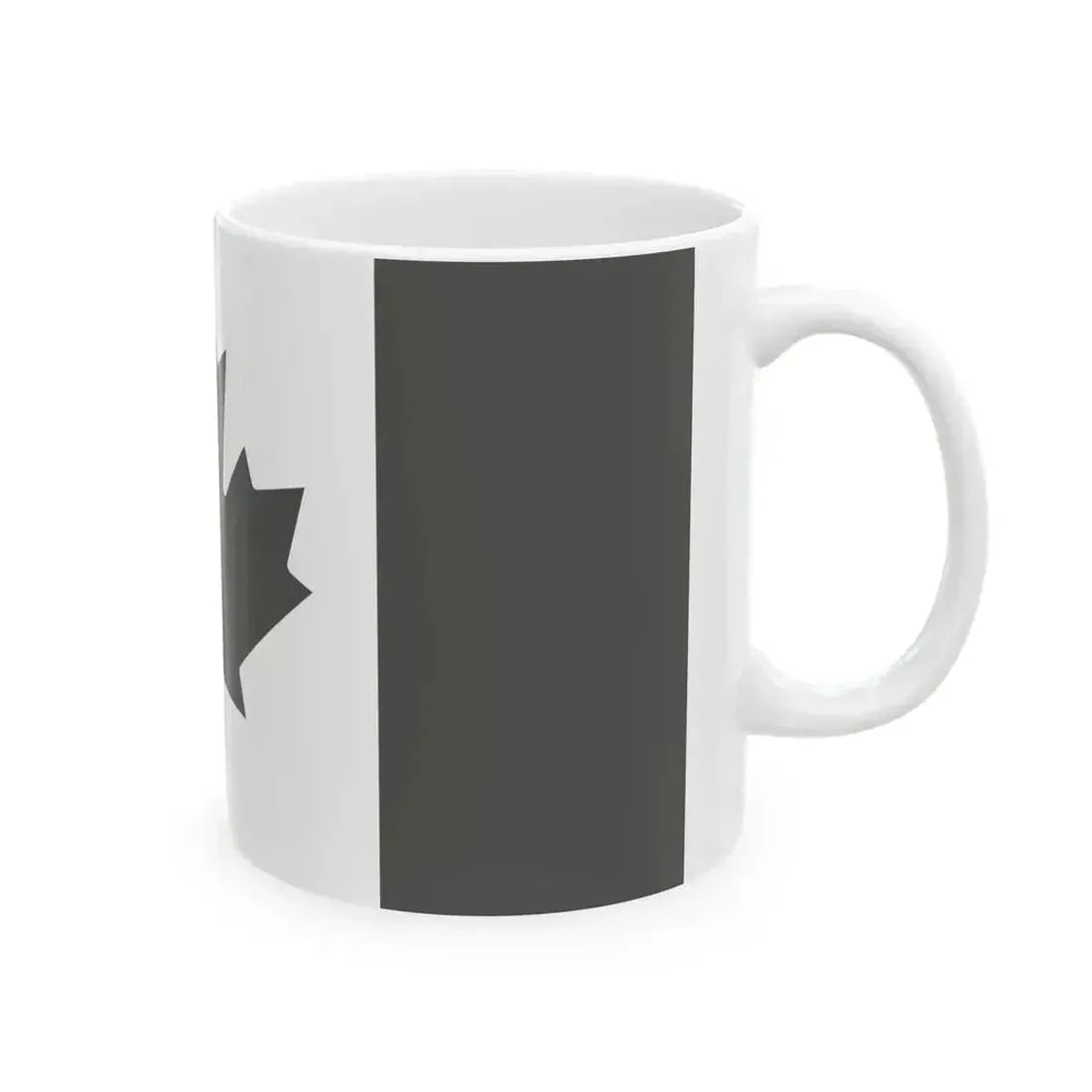 Fin Flash of Canada Low Visibility (Canada) White Coffee Mug - Go Mug Yourself
