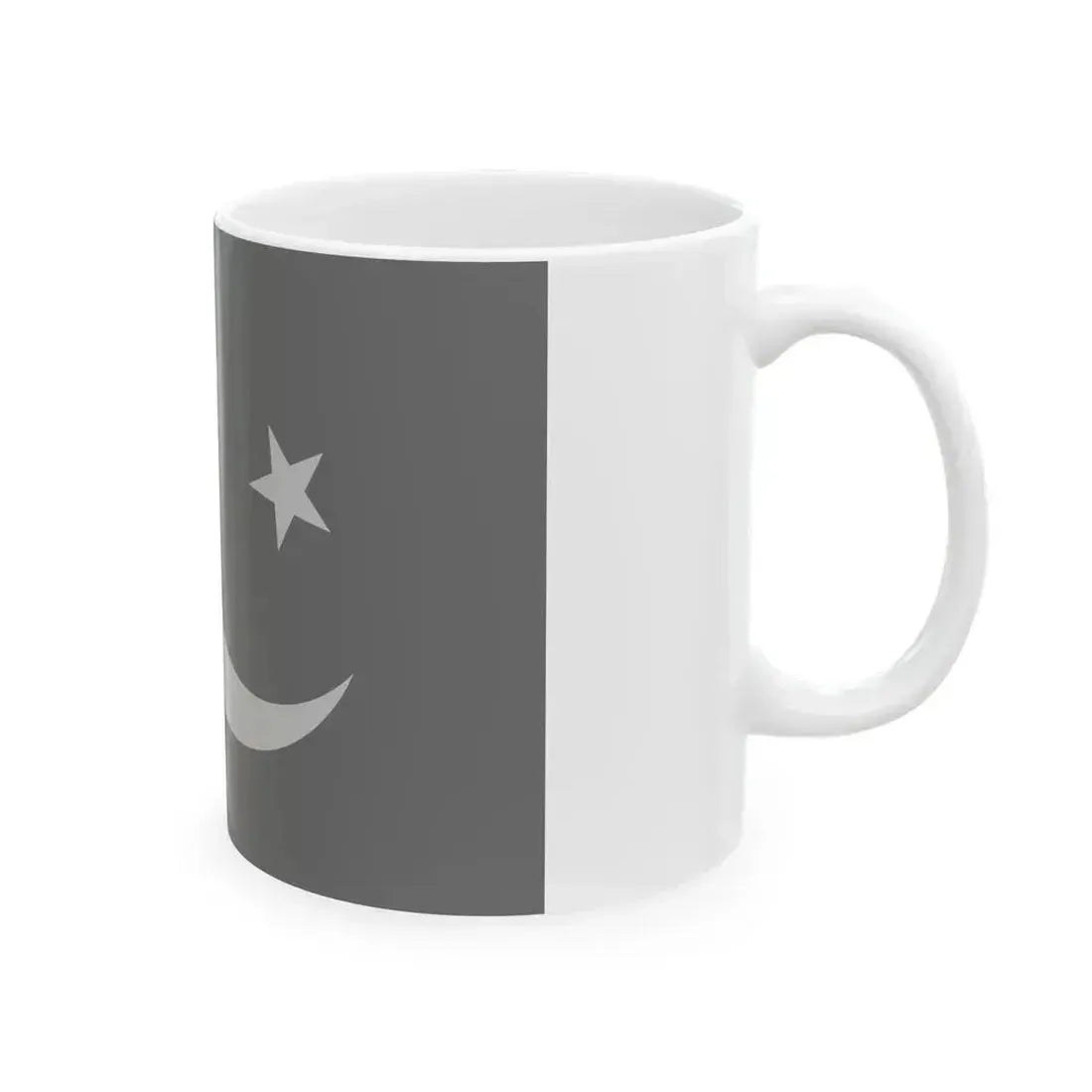Fin Flash of Pakistan Low Visibility (Pakistan) White Coffee Mug - Go Mug Yourself