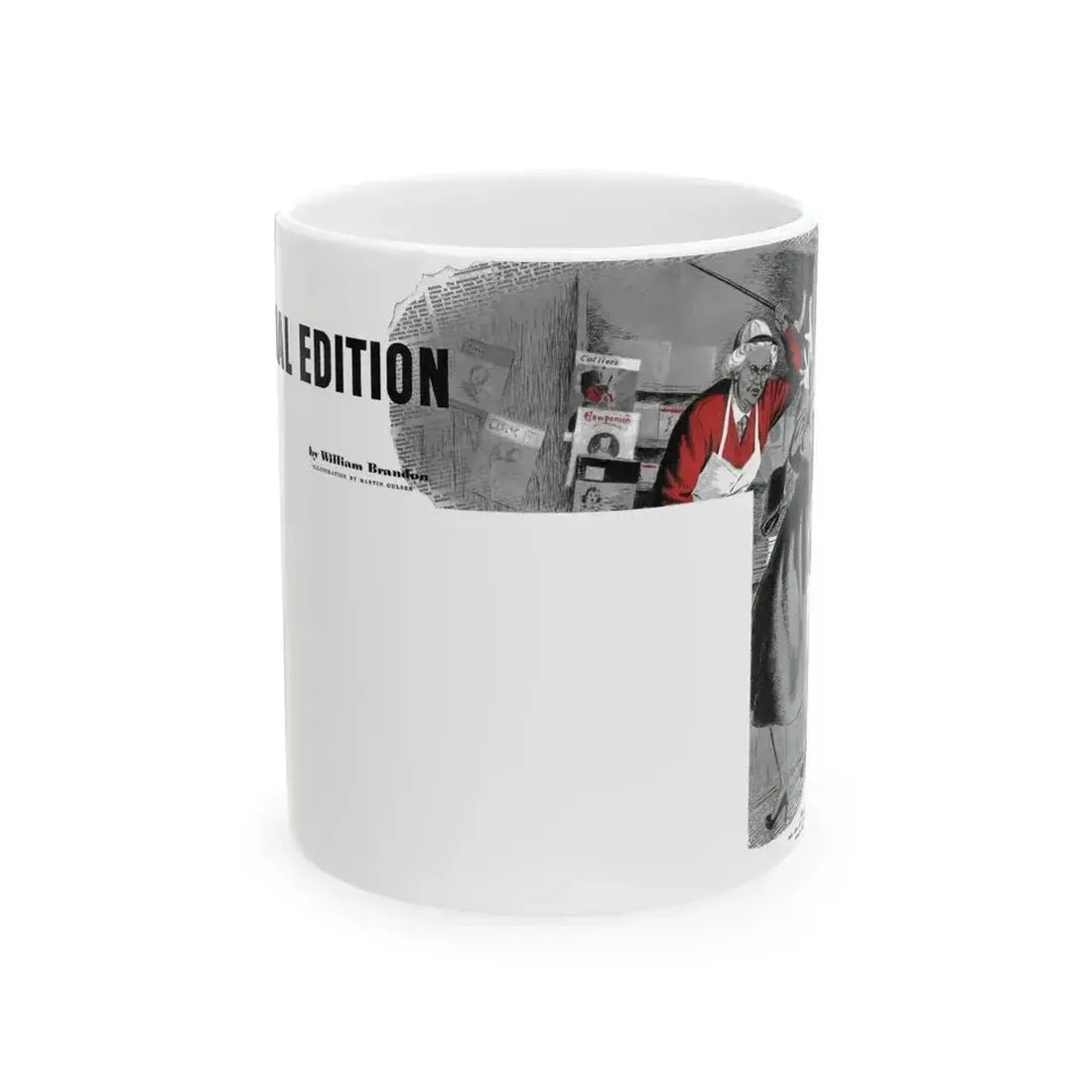 Final Edition, The American Magazine, March 1952 - White Coffee Mug 11oz - Go Mug Yourself