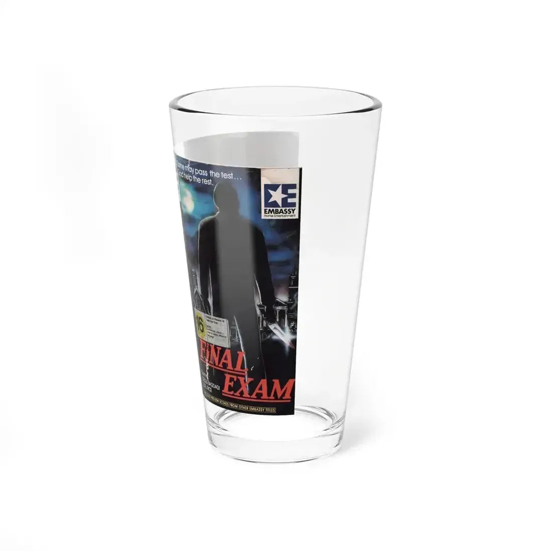 FINAL EXAM (VHS COVER) Pint Glass 16oz - Go Mug Yourself