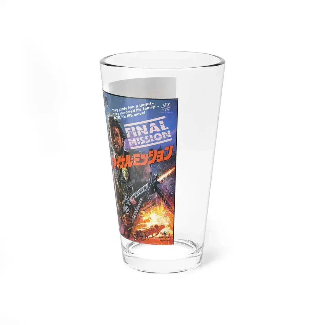 FINAL MISSION JAPAN (VHS COVER) Pint Glass 16oz - Go Mug Yourself