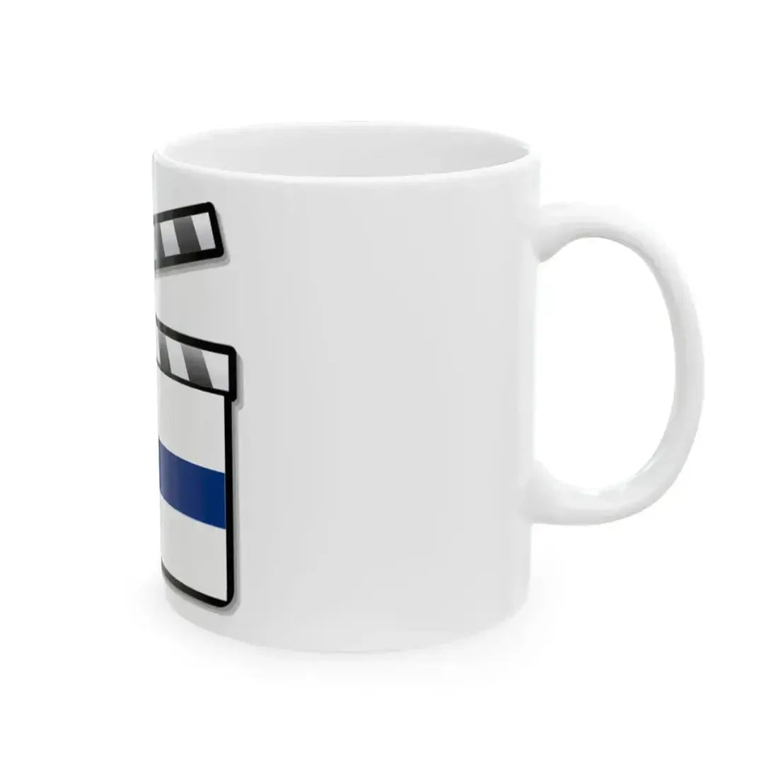 Finland film clapperboard (Finland) White Coffee Mug - Go Mug Yourself