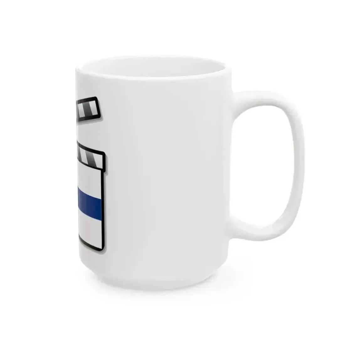 Finland film clapperboard (Finland) White Coffee Mug - Go Mug Yourself