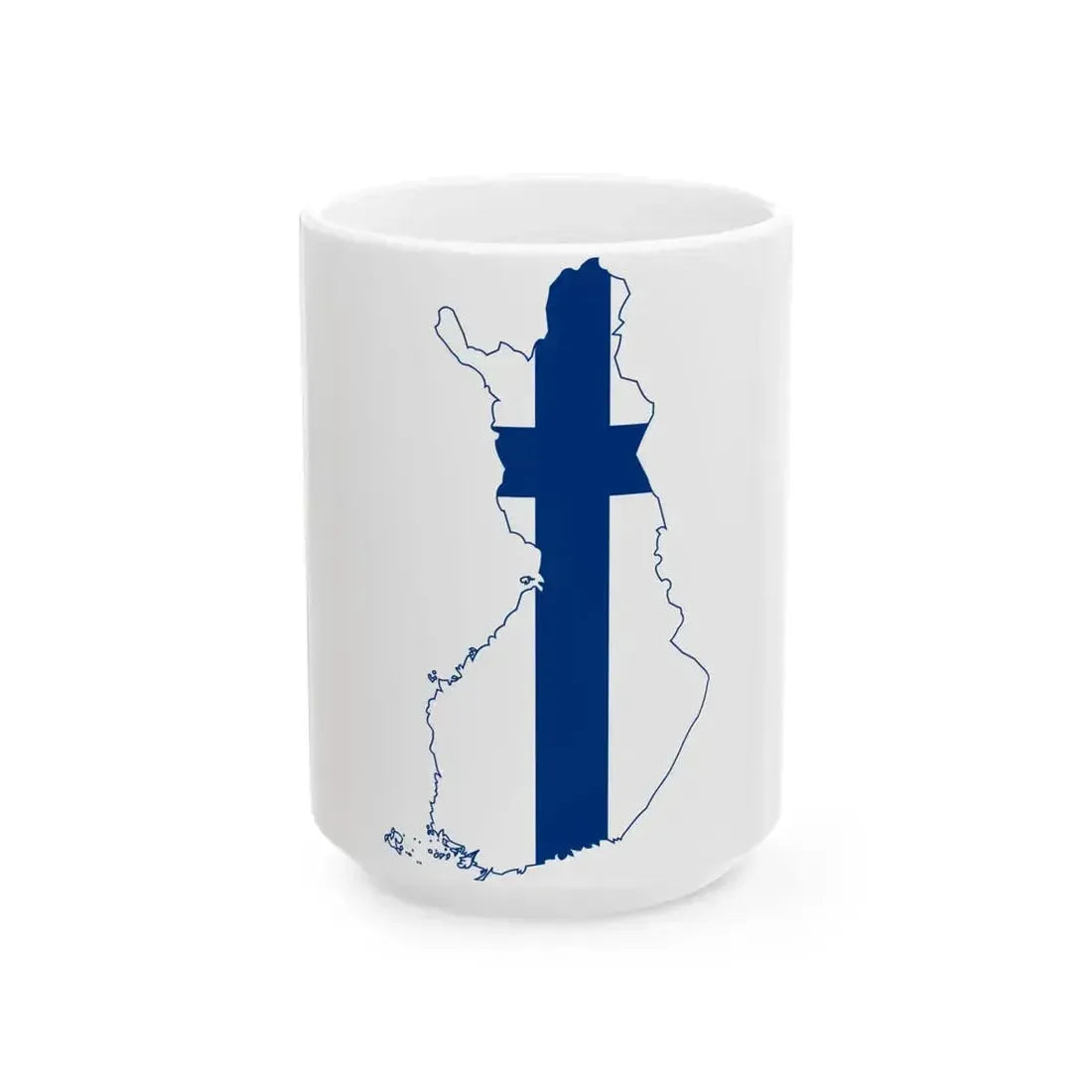 Finland stub POL (Finland) White Coffee Mug 15oz - Go Mug Yourself