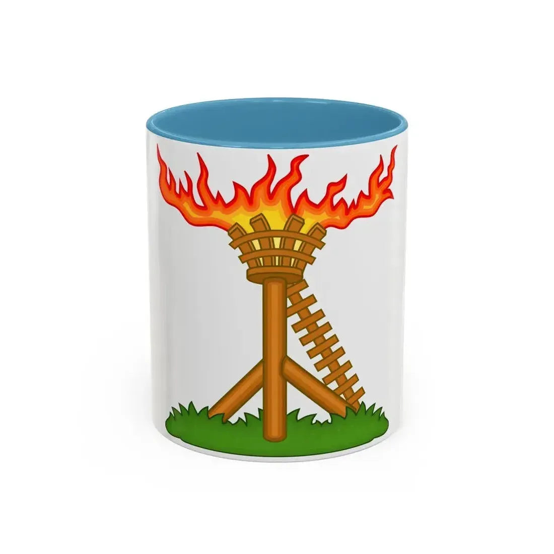 Fire Beacon Badge of Henry V - Accent Coffee Mug 11oz Light Blue - Go Mug Yourself