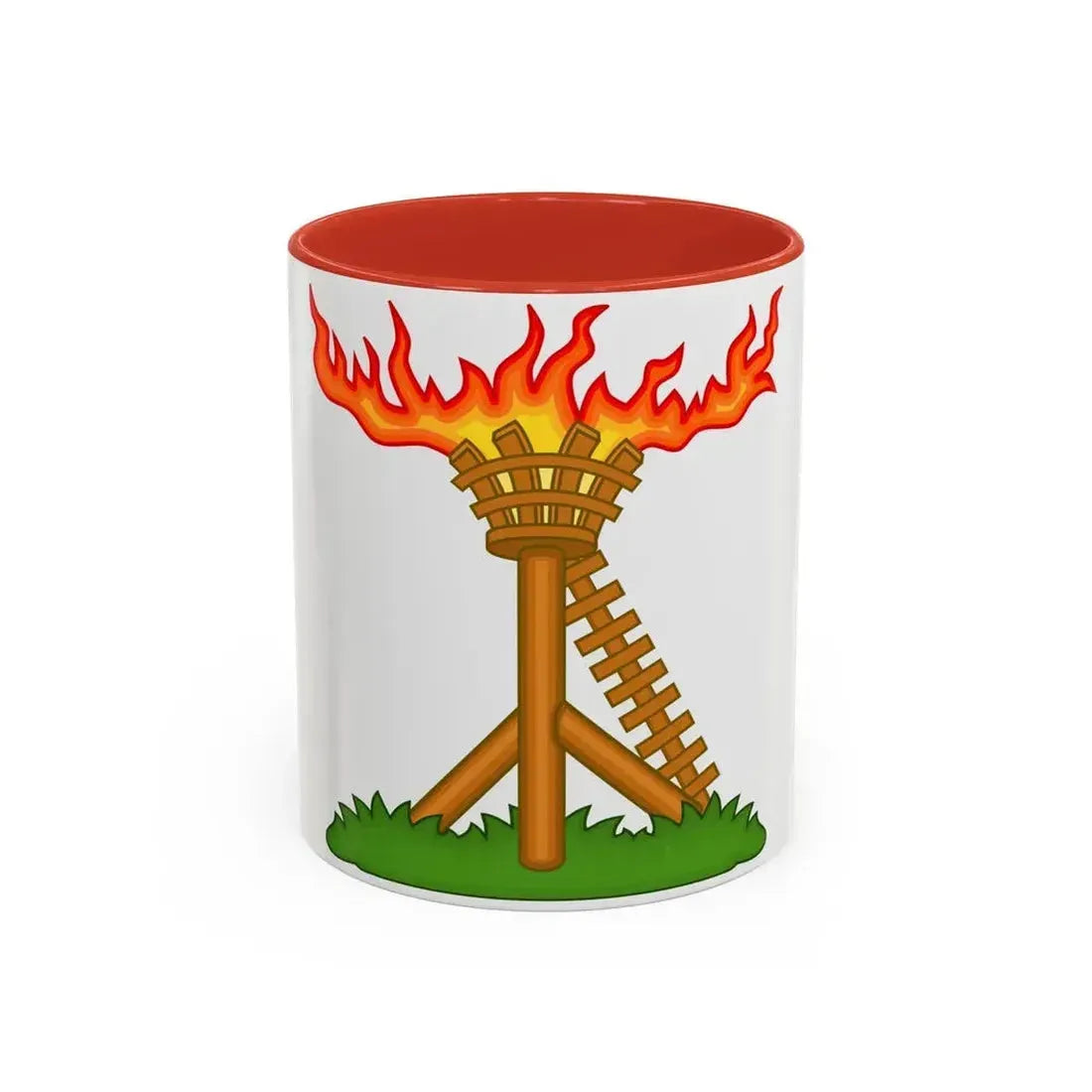 Fire Beacon Badge of Henry V - Accent Coffee Mug 11oz Red - Go Mug Yourself