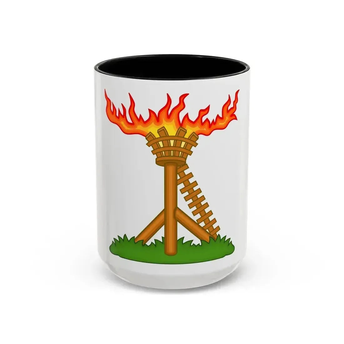 Fire Beacon Badge of Henry V - Accent Coffee Mug 15oz Black - Go Mug Yourself