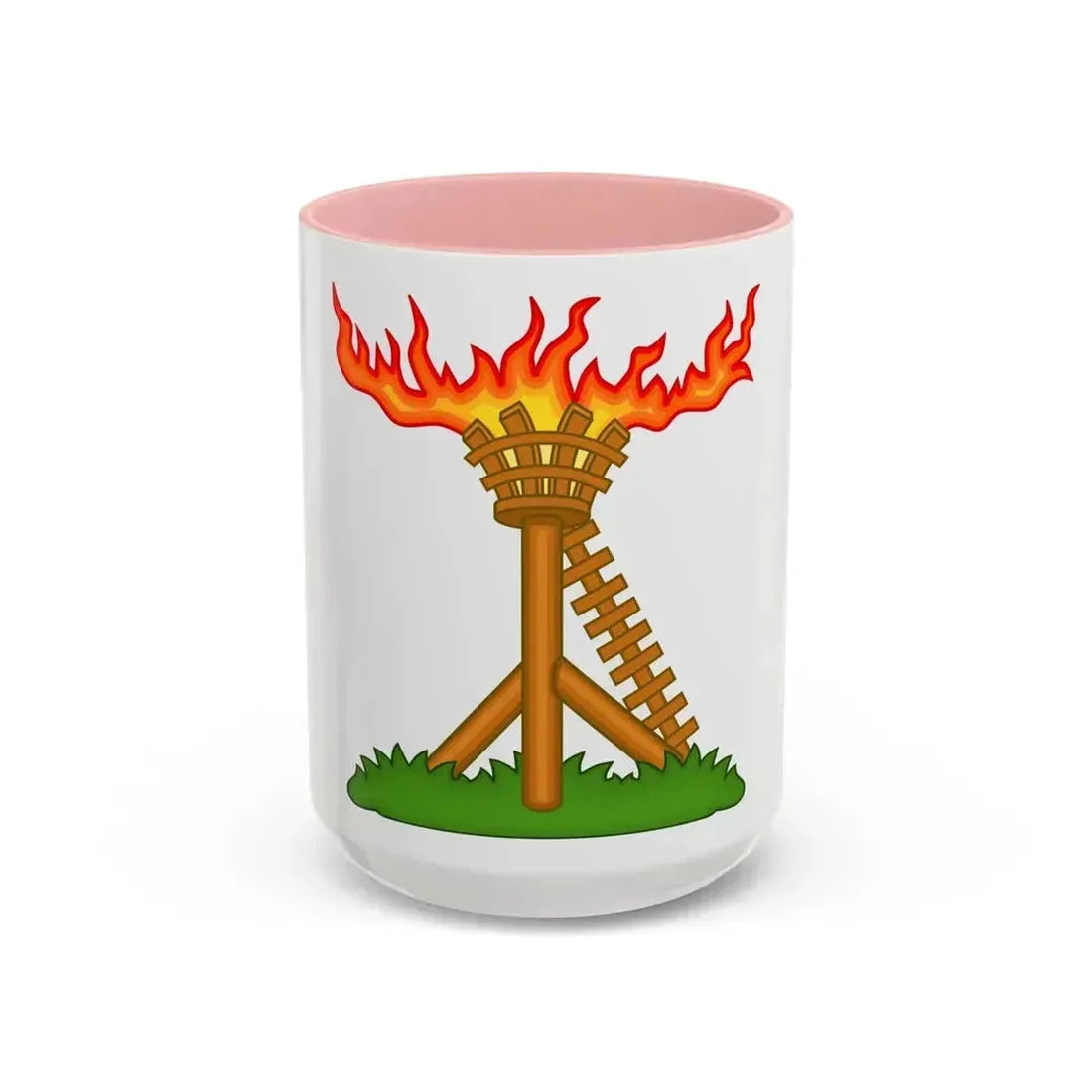 Fire Beacon Badge of Henry V - Accent Coffee Mug 15oz Pink - Go Mug Yourself
