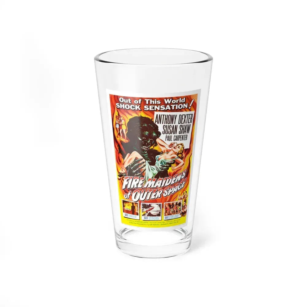 FIRE MAIDENS OF OUTER SPACE 1956 Movie Poster - Pint Glass 16oz 16oz - Go Mug Yourself