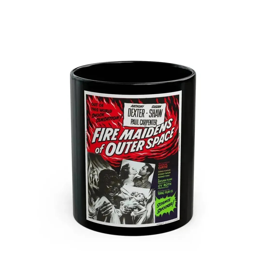 FIRE MAIDENS OF OUTER SPACE (2) 1956 Movie Poster - Black Coffee Mug 11oz - Go Mug Yourself