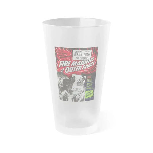 FIRE MAIDENS OF OUTER SPACE (2) 1956 Movie Poster - Frosted Pint Glass 16oz 16oz Frosted - Go Mug Yourself