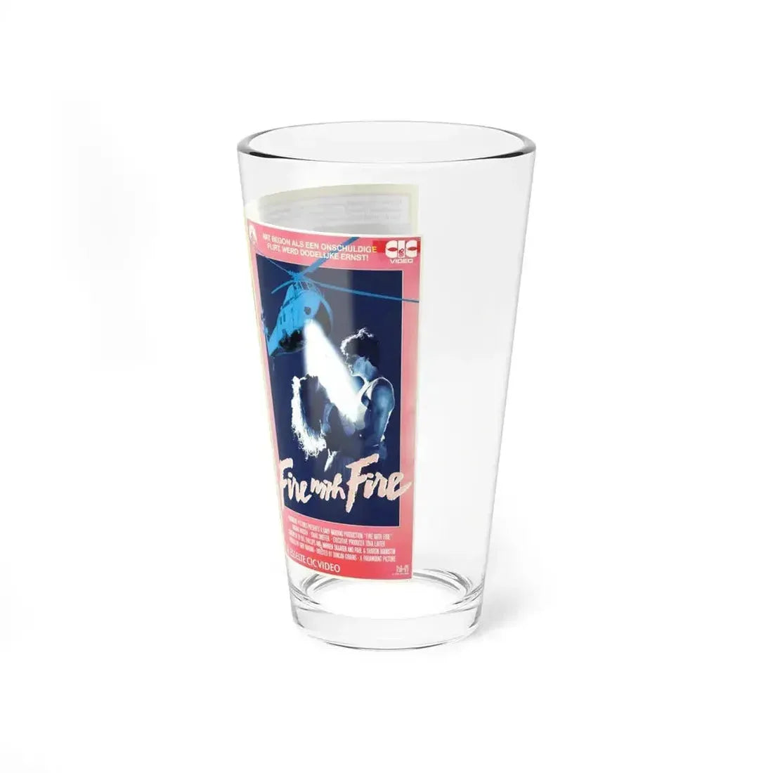 FIRE WITH FIRE (VHS COVER) Pint Glass 16oz - Go Mug Yourself