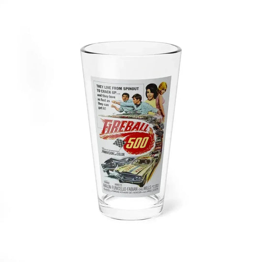 FIREBALL 500 1966 Movie Poster - Pint Glass 16oz 16oz - Go Mug Yourself