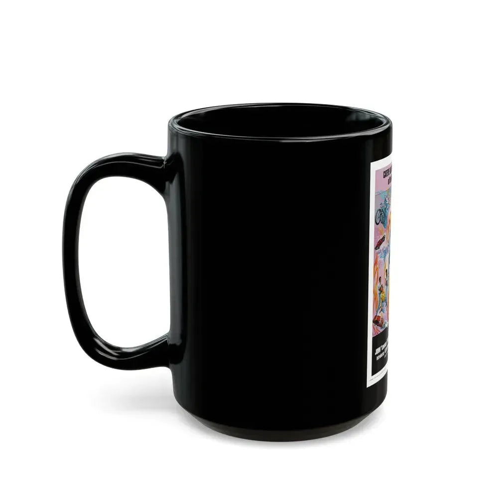 FIREBALL JUNGLE 1969 Movie Poster - Black Coffee Mug - Go Mug Yourself