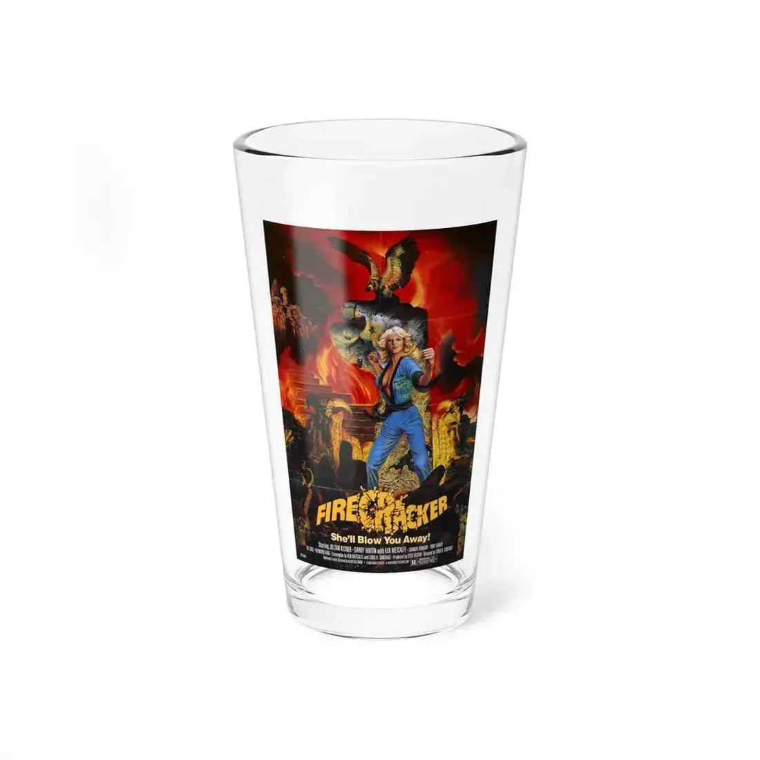 FIRECRACKER 1981 Movie Poster - Pint Glass 16oz 16oz - Go Mug Yourself