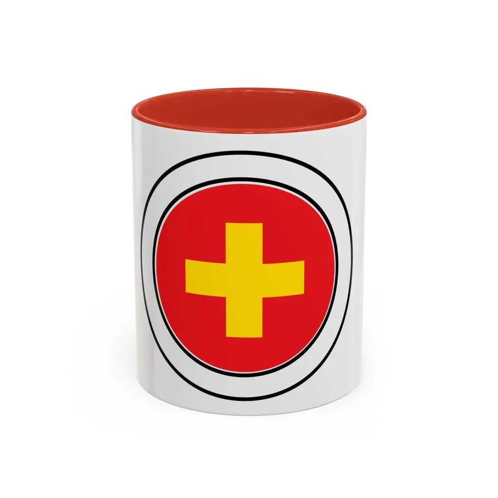 First Aid (Boy Scout Merit Badge) Accent Coffee Mug 11oz Red - Go Mug Yourself