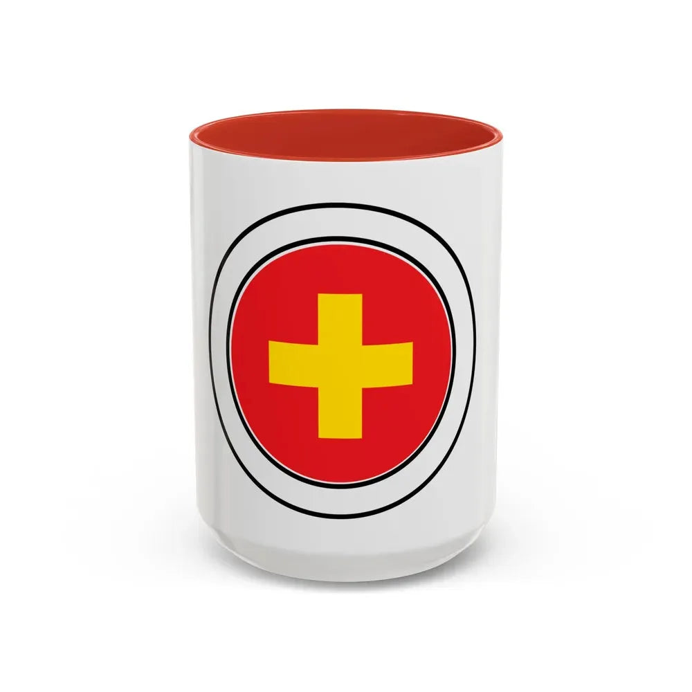 First Aid (Boy Scout Merit Badge) Accent Coffee Mug 15oz Red - Go Mug Yourself