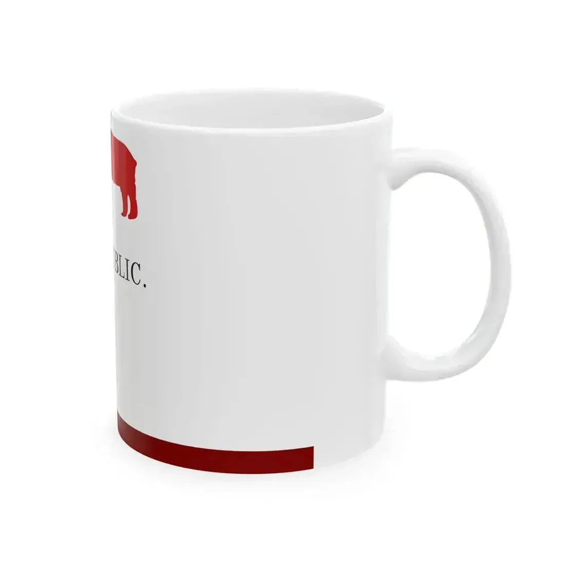 First Bear Flag of California 1846 (United States) White Coffee Mug - Go Mug Yourself