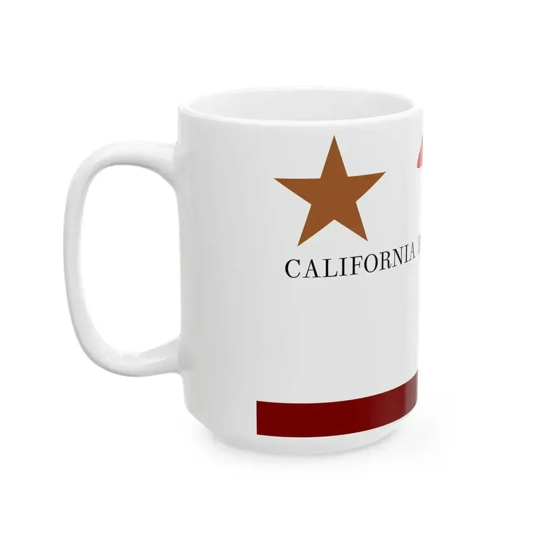 First Bear Flag of California 1846 (United States) White Coffee Mug - Go Mug Yourself