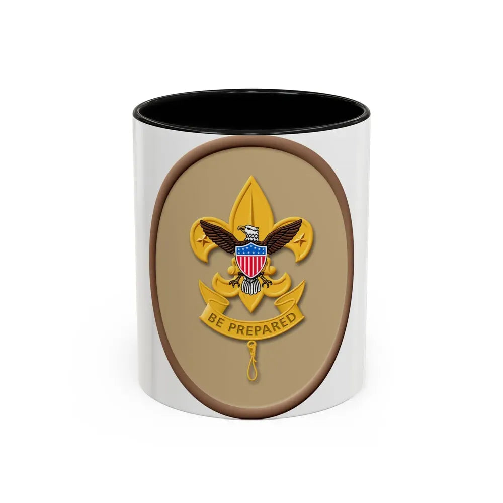 First Class (Boy Scout Merit Badge) Accent Coffee Mug 11oz Black - Go Mug Yourself