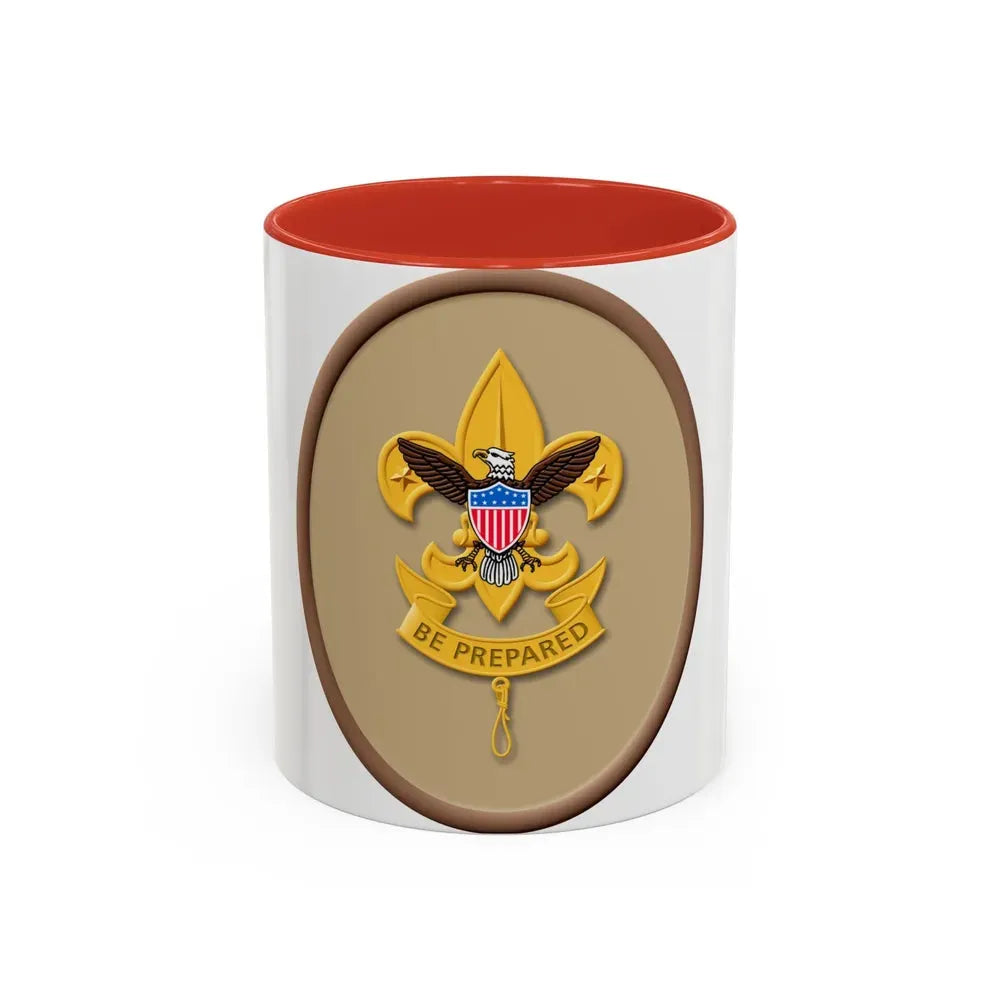 First Class (Boy Scout Merit Badge) Accent Coffee Mug 11oz Red - Go Mug Yourself