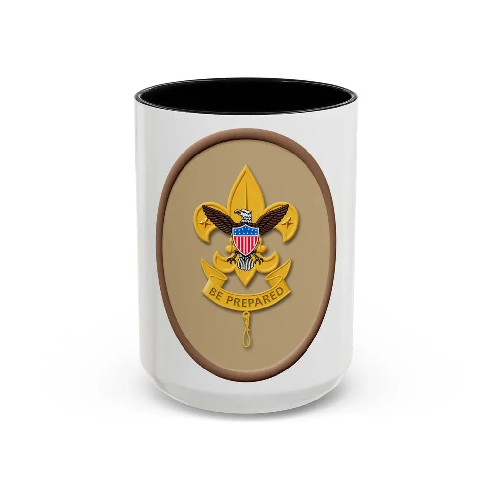 First Class (Boy Scout Merit Badge) Accent Coffee Mug 15oz Black - Go Mug Yourself