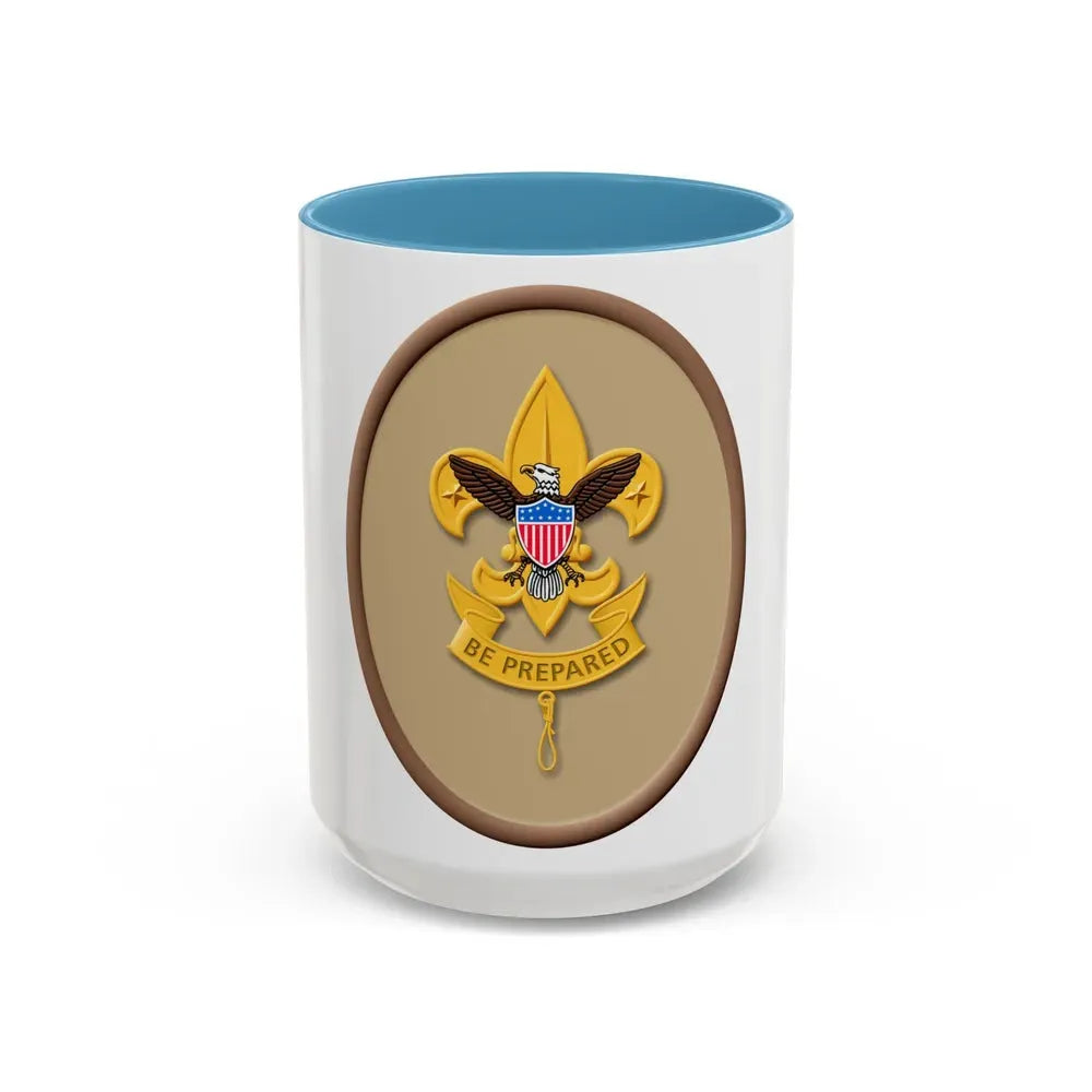 First Class (Boy Scout Merit Badge) Accent Coffee Mug 15oz Light Blue - Go Mug Yourself