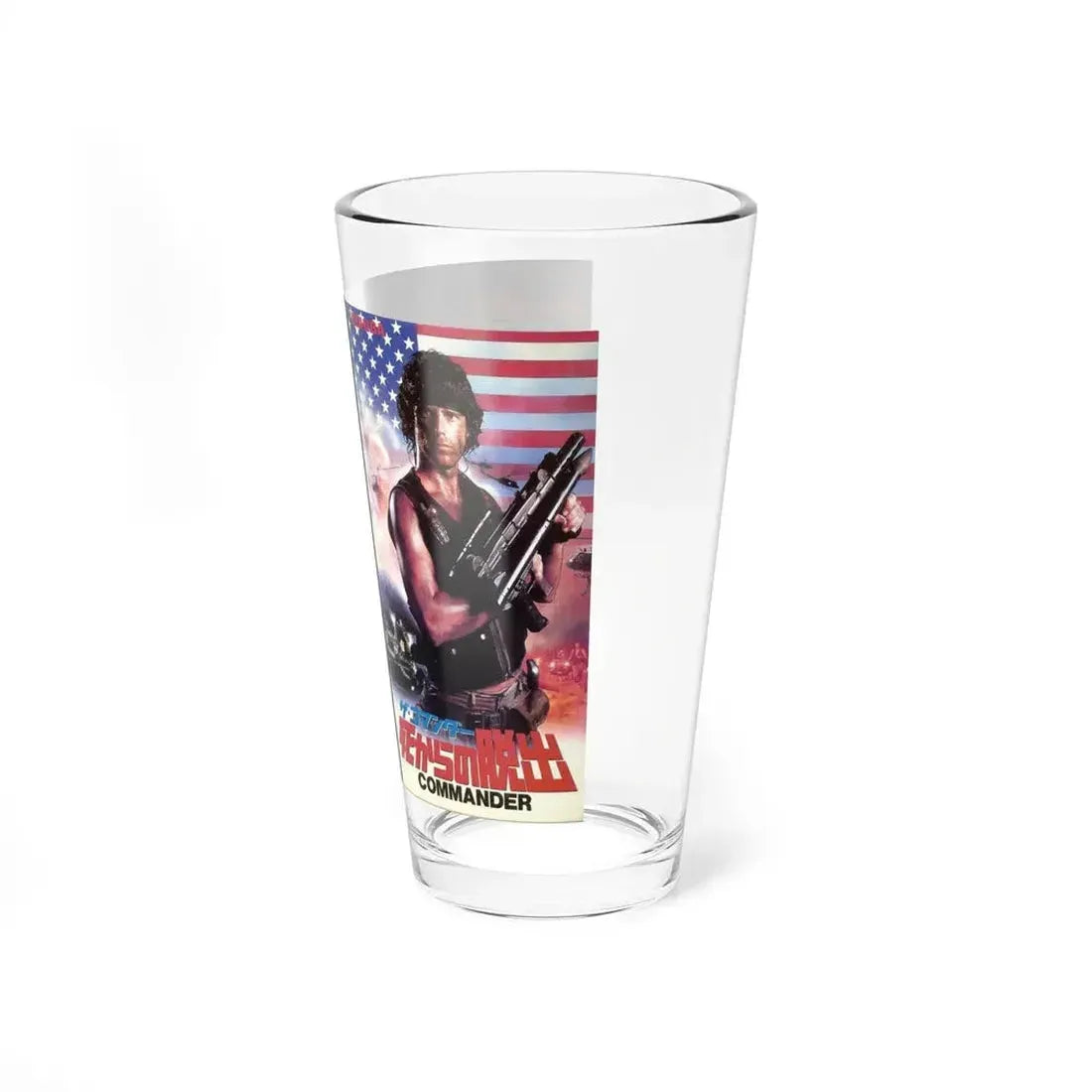 FIRST COMMANDER (VHS COVER) Pint Glass 16oz - Go Mug Yourself