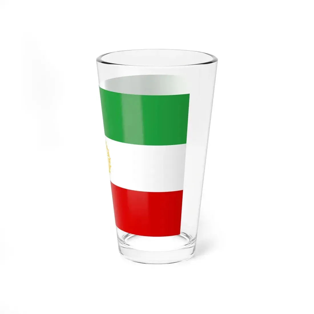 First Flag of I.R.Iran 3-2 (Iran) Pint Glass 16oz - Go Mug Yourself