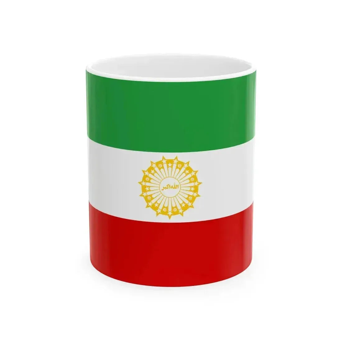 First Flag of I.R.Iran (Iran) White Coffee Mug 11oz - Go Mug Yourself